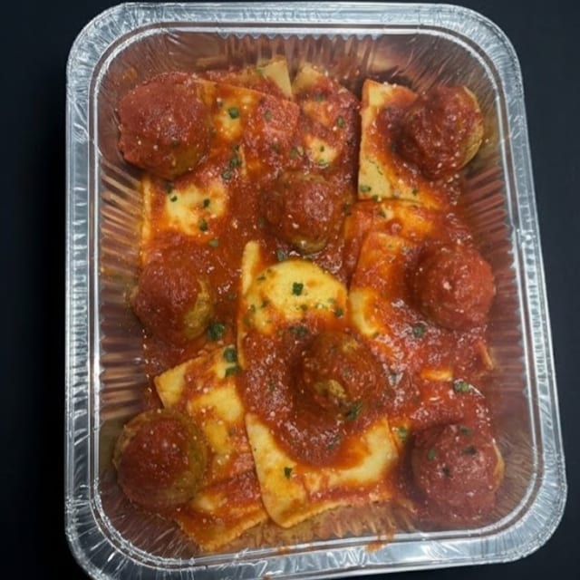 Ravioli (20) & Meatballs (8).